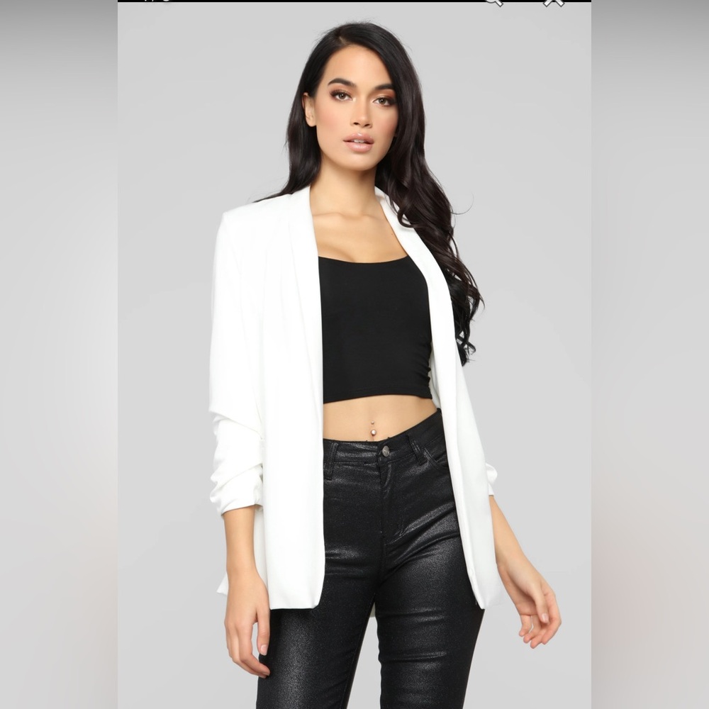 the celine blazer - ivory